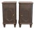Pair of Swedish Nightstands in Black Paint, Circa 1880 For Sale
