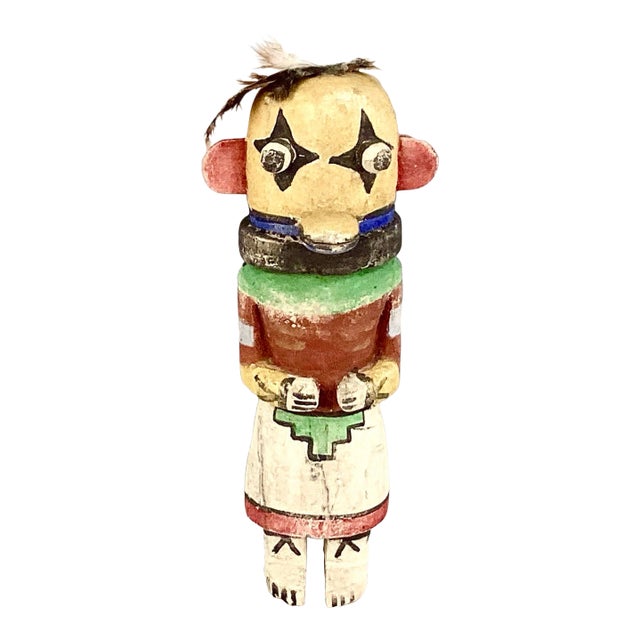 Painted Wood Kachina Style Figure (#2) For Sale