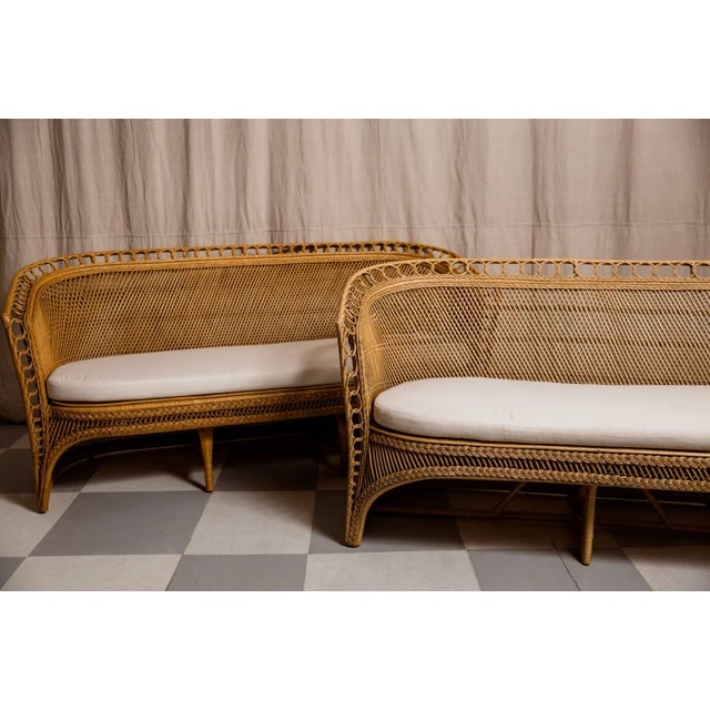 1970s Moroccan Loveseat - 75" For Sale - Image 9 of 9