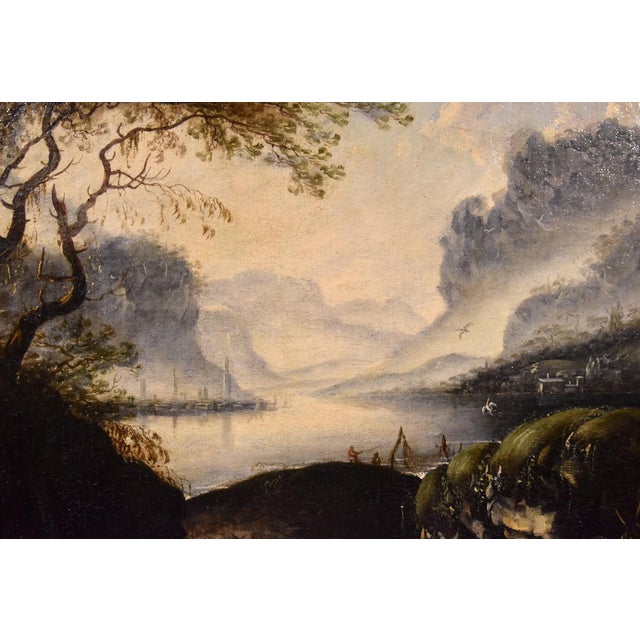 Hans De Jode, Winter Landscape, 1650, Oil on Canvas For Sale - Image 12 of 14