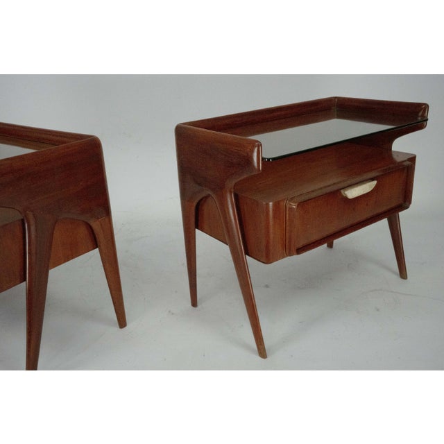 Mid-Century Modern Italian Bedside Tables attributed to Dassi, 1950s For Sale - Image 14 of 15