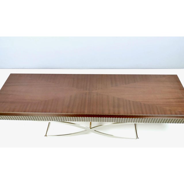 Side Table with Wooden Top and Steel Frame by Italo900, Italy For Sale - Image 6 of 14