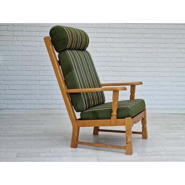 Danish Highback Armchair by Henning Kjærnulf, 1960s For Sale - Image 17 of 18