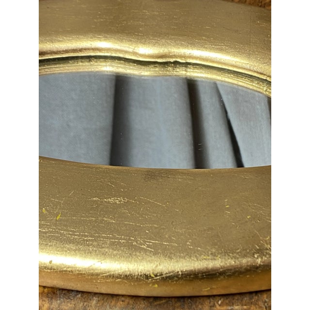Gold Leaf Plaster Lip Mirror, 1970s For Sale - Image 6 of 12
