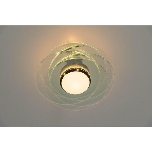 Brass and Glass 2079 Ceiling Lamp by Max Ingrand for Fontana Arte, Italy, 1960s For Sale - Image 11 of 17