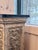 Carved Decorative Pedestal Column With Stone Finish For Sale - Image 4 of 8