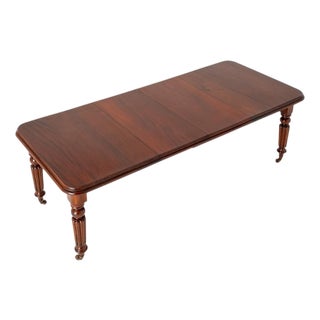 Victorian Extending Two Leaf Mahogany Dining Table, 1860 For Sale