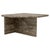 Large Free Form Coffee Table in Silver Travertine Finish For Sale - Image 11 of 11