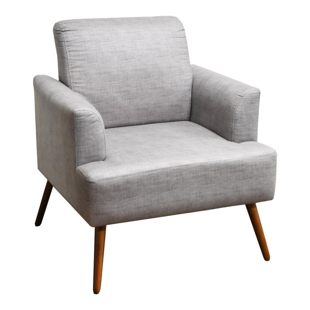 Modern Iris Dark Beige Armchair Chairish