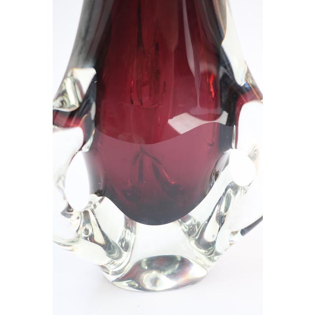 Large Vase in Mouth-Blown Crystal Glass by Joska, Germany, 1970 For Sale - Image 10 of 11