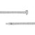 Haus of Brilliance 14K White Gold 4 3/8 Cttw Alternating Invisible Set Princess and Baguette Diamond Tennis Bracelet (G-H Color, VS1-VS2 Clarity) - Size 7" For Sale - Image 4 of 6