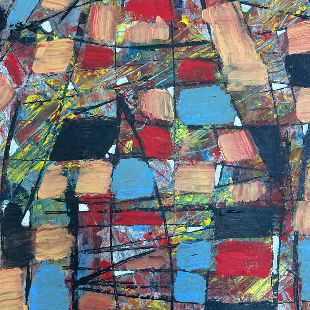 Contemporary original abstract painting by Stephen Heigh. Measures 16x20 or 17.25x21.25 framed. Check out my shop Robins...