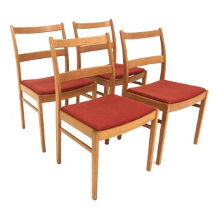 Oak Dining Chairs from Bodafors, Sweden, 1960s, Set of 4 For Sale