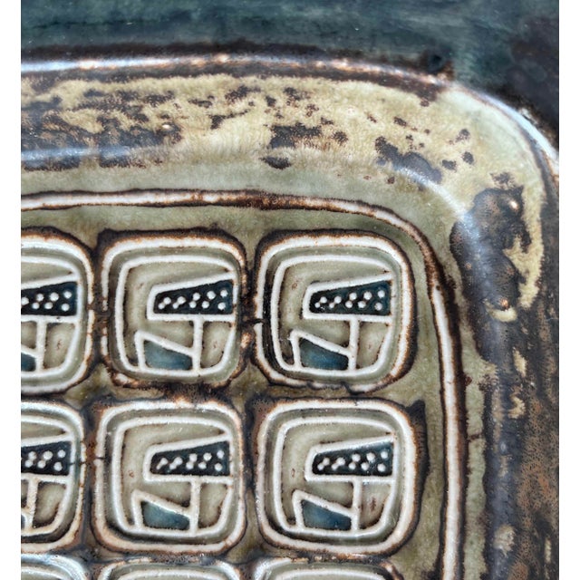 Ceramic Mid-Century Modern Danish Brutalist Ceramic Bowl by Jorgen Mogensen for Royal Copenhagen, 1960s For Sale - Image 7 of 13