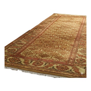 3x8 Giselle Zinnia Brown Floral Traditional Hand Knotted Wool Carpet Rug For Sale