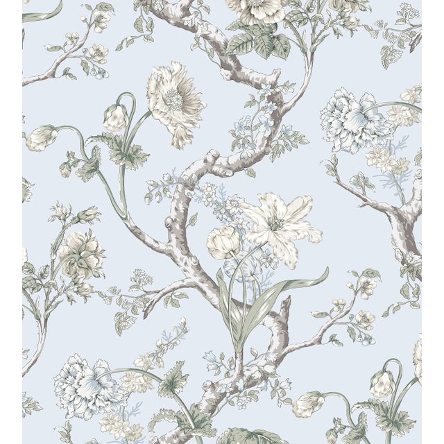 Contemporary The House of Scalamandre Andrew Jackson Floral Wallcovering, Skylight For Sale - Image 3 of 3