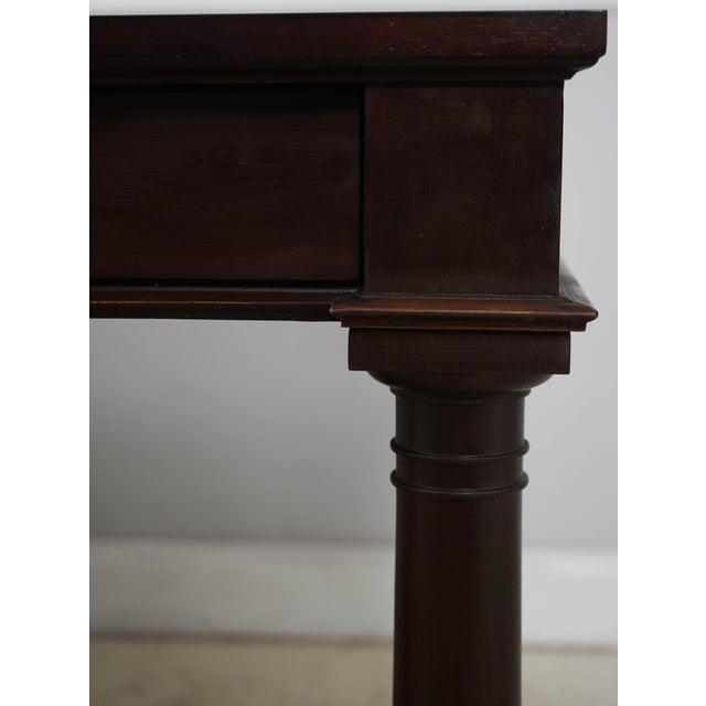 Large Empire Style Mahogany 3 Drawer Library Desk For Sale In Philadelphia - Image 6 of 17