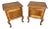 Vintage French Oak Bedside Tables, Set of 2 For Sale