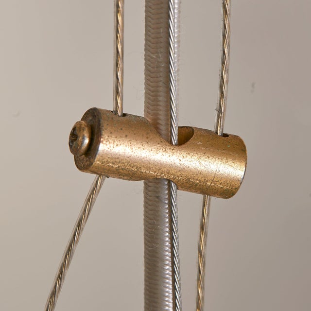 1970s Italian Reticello Murano Glass Pendant For Sale - Image 9 of 9