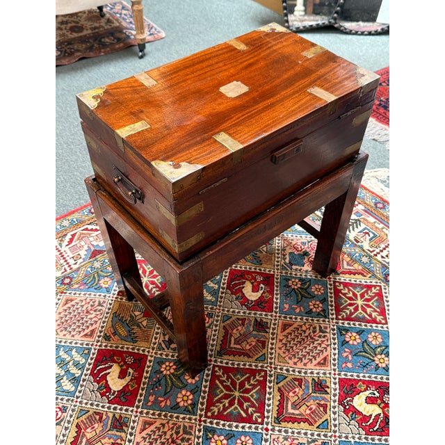 19th Century Campaign Lap Desk, Antique For Sale In San Francisco - Image 6 of 12