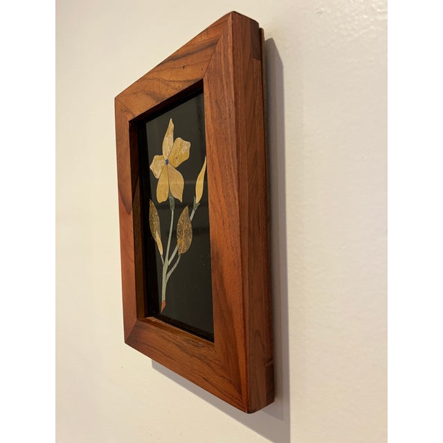 Mid 20th Century Mid Century Pietra Dura Flower Italy For Sale - Image 5 of 6