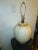 Mid Century Ceramic and Bamboo Twine Table Lamp For Sale - Image 4 of 8