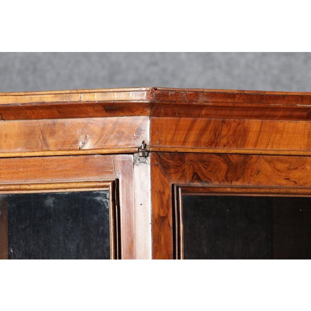 Baroque English Mahogany Showcases with Three Sides Glazed, 1800s For Sale - Image 15 of 18