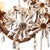 Metal Large French Six-Arm Chandelier with Flowers, 1920s For Sale - Image 7 of 9