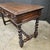 19th Century Carved Oak Barley Twist 2 Drawer Side Table For Sale - Image 9 of 14