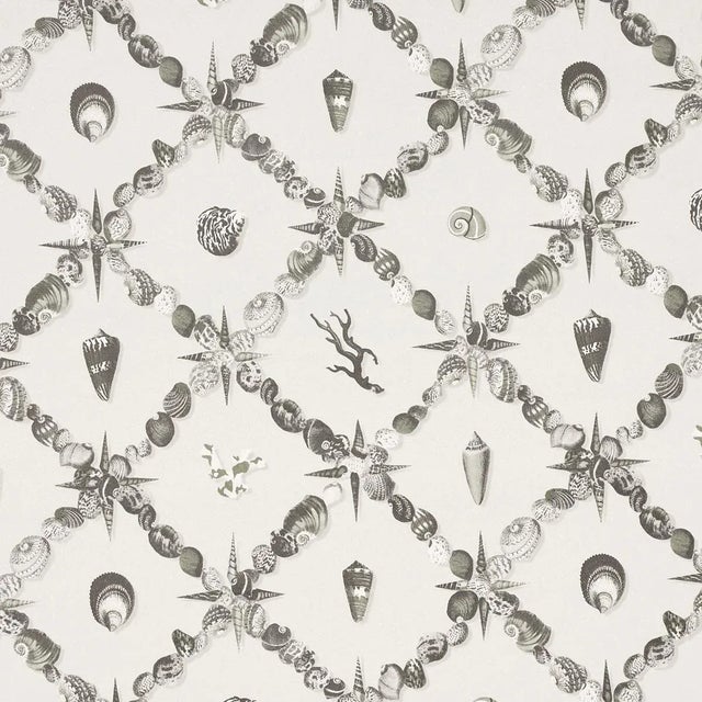 Paper Sample - Schumacher Grotto Treillage Wallpaper, Grisaille For Sale - Image 7 of 7
