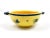 French Provincial Vintage Henriot Quimper Soleil Yellow Handled Bowl/Cider Cup With Breton Man & Floral Motif For Sale - Image 3 of 7