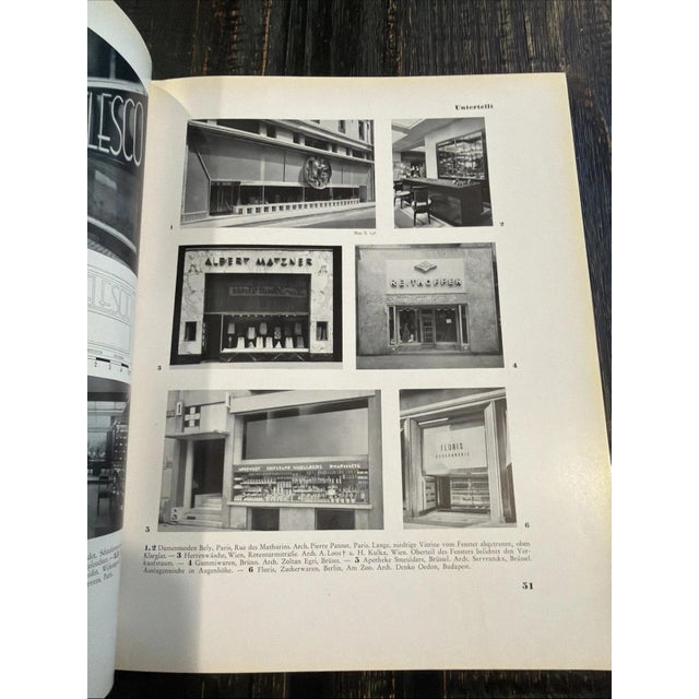 Vintage First Edition Copy of Ladenbau (Shop Construction) 1934 For Sale - Image 9 of 12