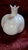 White porcelain small vase/container or just visual pleasure. Sculptured by hand --- voluptuous deep natural-looking...