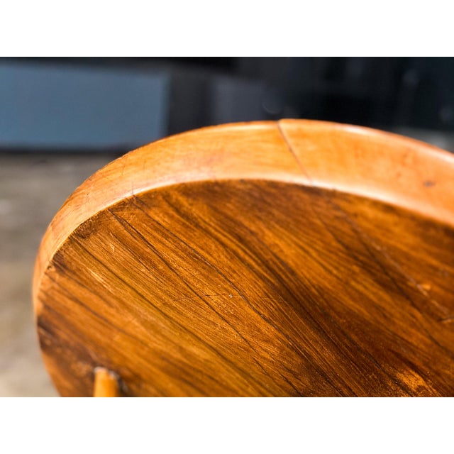 Sculptural Three-Legged Side Table in Ivory Wood, Brazilian Modern, 1950s For Sale - Image 4 of 15