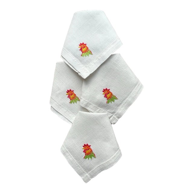 Vintage Madeira Cocktail Napkins For Sale