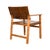 Featuring a rich, caramel-toned leather seat and backrest, this chair is supported by a warm natural wood frame that...