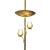 Mid-Century Modern Mid Century Brass Triple Light Floor to Ceiling Tension Pole Lamp For Sale - Image 3 of 10