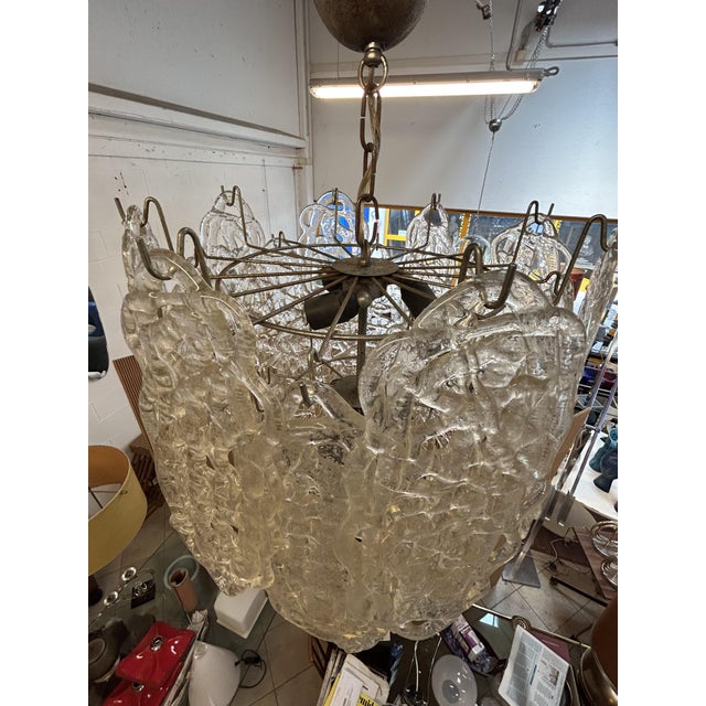 Metal Chandeliers from Mazzega, 1970, Set of 2 For Sale - Image 7 of 9