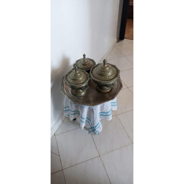 Early 20th-century handcrafted solid silver serving set, passed down from my great-grandfather. This antique set includes...