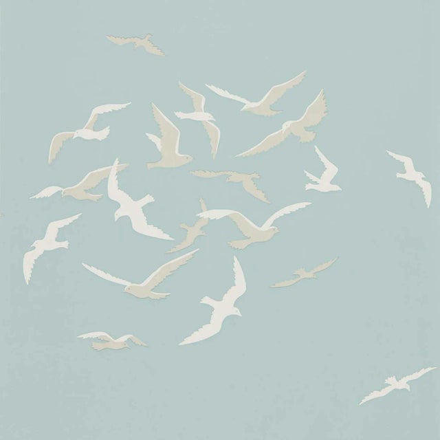 Sanderson Larina Wallpaper in Sky For Sale