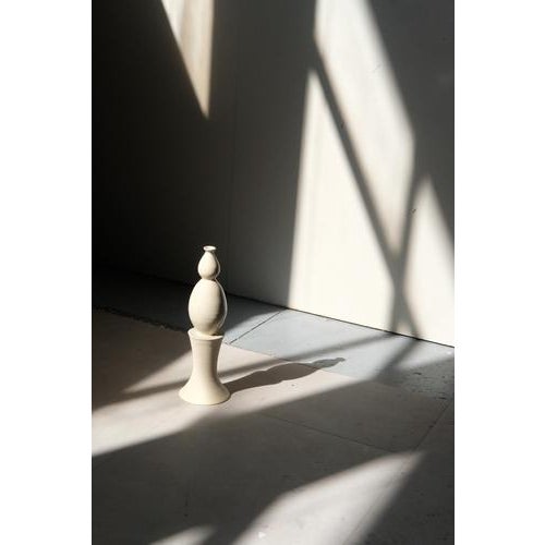 Everyday xii ed. 1 stoneware decorative sculpture by giulia cosenza unique piece. Dimensions: d 11 x w 11 x h 34 cm....