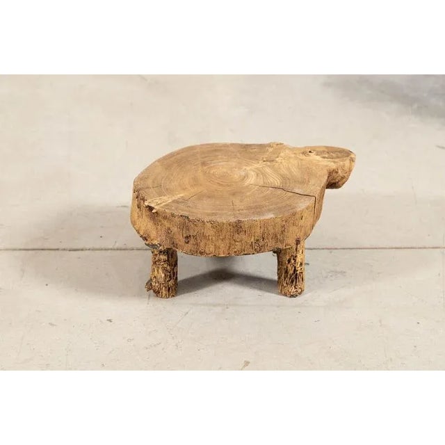 French Elm Side Table, 1900 For Sale - Image 6 of 11