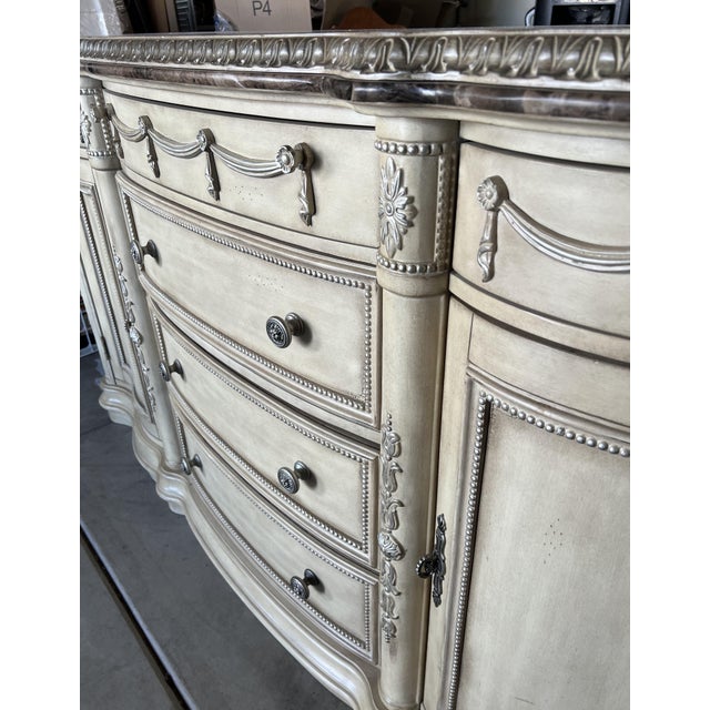 Vintage Schnadig Belmont Buffet Table Marble Top Chairish