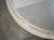 Ivory 1980’s Art Deco Hollywood Regency Large Round Lacquered Mirror For Sale - Image 8 of 9
