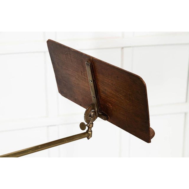 19th Century English Brass Reading Stand Table, 1880 For Sale - Image 3 of 12