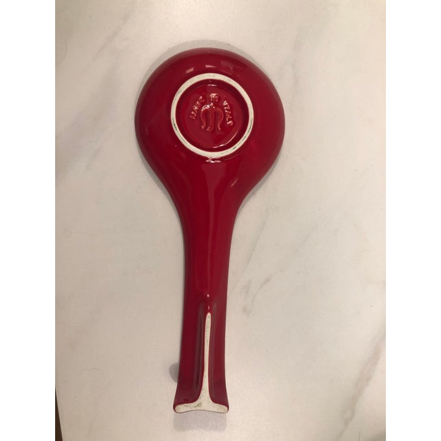 1990s Red Italian Spoon Rest For Sale - Image 6 of 7