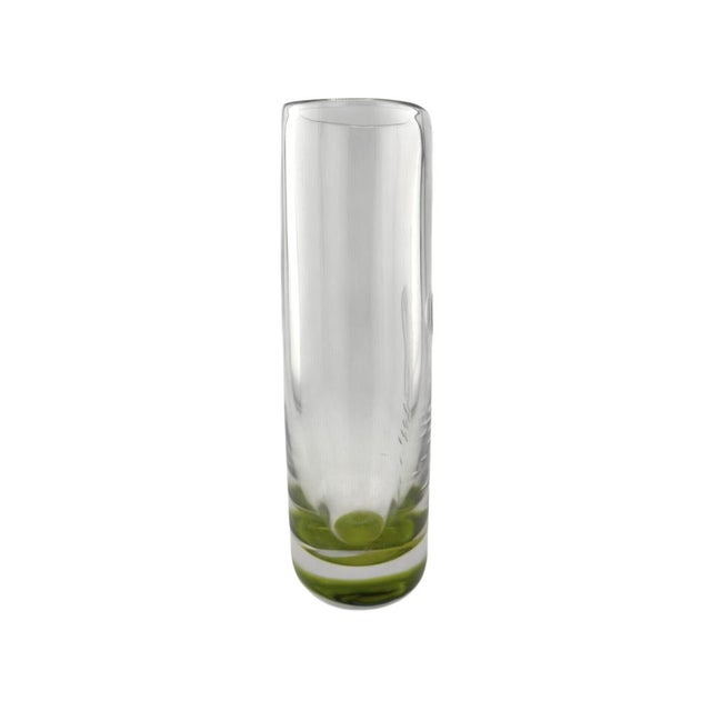 Vicke Lindstrand Swedish Engraved Glass Vase by Vicke Lindstrand for Kosta, 1960s For Sale - Image 4 of 15