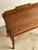 Antique Quarter Sawn Oak Console Table With Carved Gallery Back For Sale - Image 9 of 17