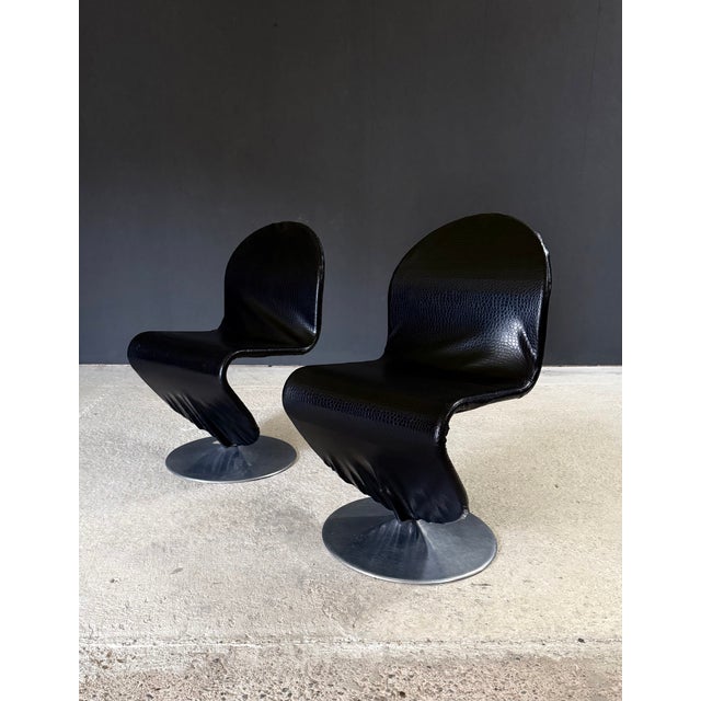 Mid-Century Modern Mid-Century Modern System 123 Dining Chairs by Verner Panton for Fritz Hansen, 1960s, Set of 2 For Sale - Image 3 of 18