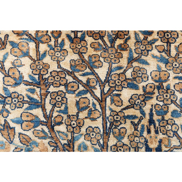 One-of-a-kind Vintage Persian Kirman Carpet For Sale - Image 9 of 10